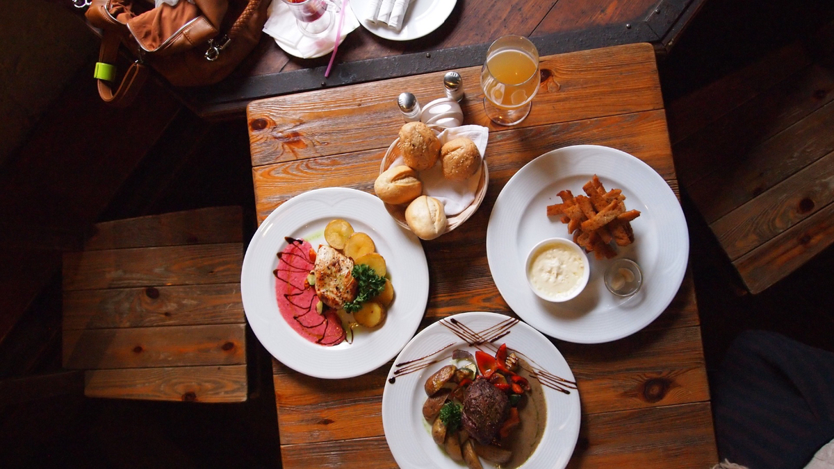 Gastro food on a table